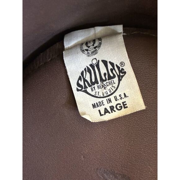 Skully’s by Henschel Suede Leather Hat – Brown (Large, Vintage) - Picture 5 of 6